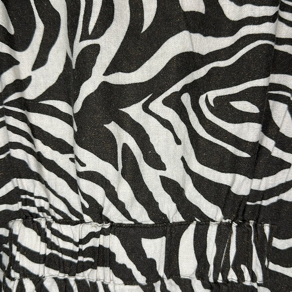 Chico’s Zebra Print Linen Blend Jacket 2 Large - Picture 8 of 11